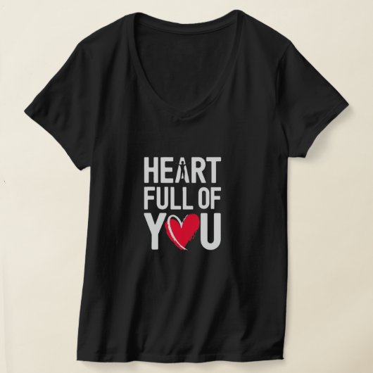 ハートがいっぱい | T-シャツ Tシャツ (レイダウン)