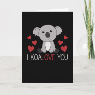 ハートがとってもキュートなコアラ I Koalove You Cute Koala With Hea カード