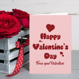 ハートがとってもキュートなバレンタインデー シーズンカード