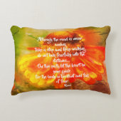 ハートがガイド《植物》百日草感動的引用文  アクセントクッション (正面)