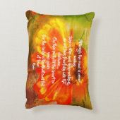 ハートがガイド《植物》百日草感動的引用文  アクセントクッション (裏面(縦))