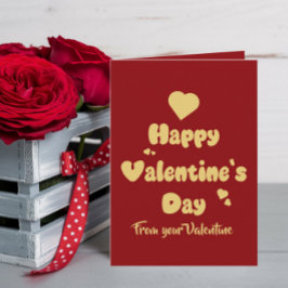 ハートがキュートなバレンタインデー シーズンカード