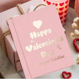 ハートがキュートなバレンタインデー 箔シーズンカード