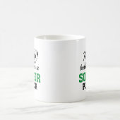 ハートがサッカー コーヒーマグカップ (中央)