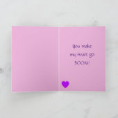 ハートがドキドキするバレンタイン カード (内部)