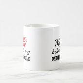 ハートがバイクに属する コーヒーマグカップ (中央)