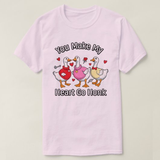 ハートがホンクするTシャツ Tシャツ (デザイン正面)