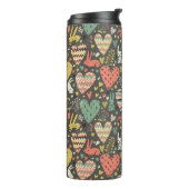 ハートが付いているかわいい愛バニーパターン タンブラー (回転左)