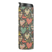 ハートが付いているかわいい愛バニーパターン タンブラー (回転右)