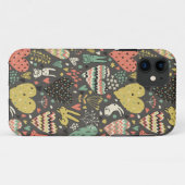 ハートが付いているかわいい愛バニーパターン Case-Mate iPhoneケース (裏面(横))