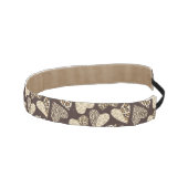 ハートが付いているアニマル・スキン アスレチックヘッドバンド (右)