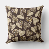 ハートが付いているアニマル・スキン クッション (裏面)