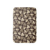 ハートが付いているアニマル・スキン バスマット (正面縦)