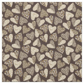 ハートが付いているアニマル・スキン ファブリック (見本)