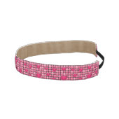 ハートが付いているピンクの山 アスレチックヘッドバンド (右)