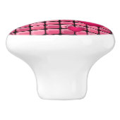 ハートが付いているピンクの山 セラミックノブ (側面)