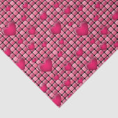 ハートが付いているピンクの山 薄葉紙 (詳細)