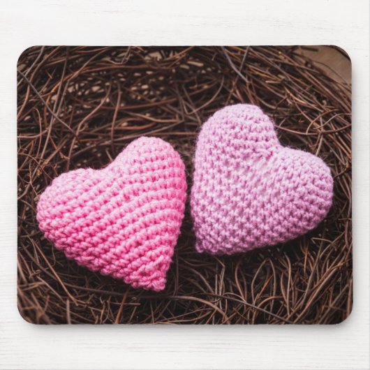 ハートが付いている巣 マウスパッド (正面)