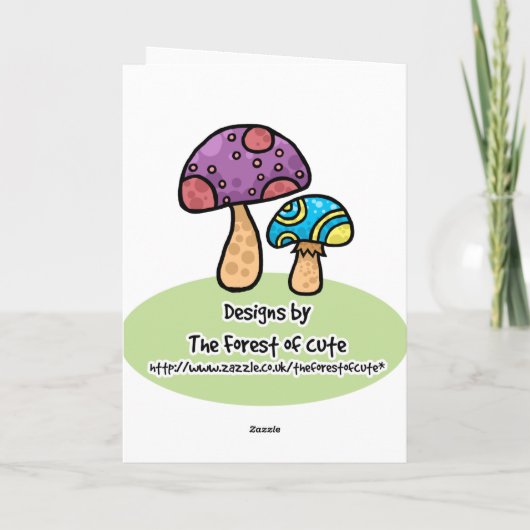 ハートが付いている漫画のこうもり シーズンカード (裏面)