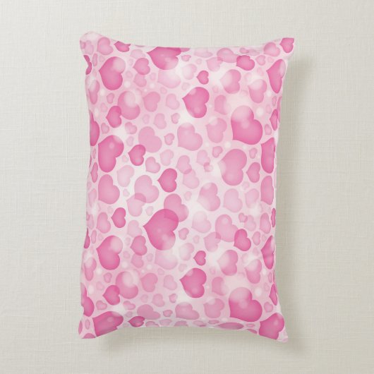 ハートが付いている背景 アクセントクッション (裏面(縦))