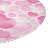 ハートが付いている背景 カッティングボード (角)