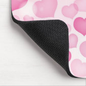 ハートが付いている背景 マウスパッド (コーナー)