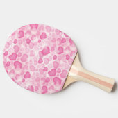 ハートが付いている背景 卓球ラケット (横)
