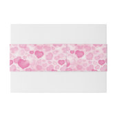 ハートが付いている背景 招待状ベリーバンド (裏面例)