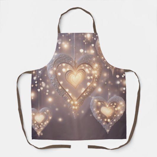 ハートが光で満たされる エプロン (正面)