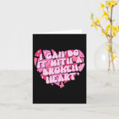 ハートが壊れていてもできる カード (黄色い花)