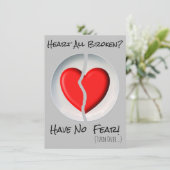 ハートが完全に壊れたカード 招待状 (スタンド正面)