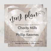 ハートが延期され結婚た新しい計画カード (正面/裏面)