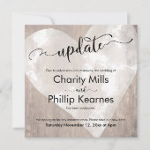 ハートが延期結婚された更新カード (正面)