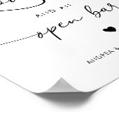 ハートが必要なのはラブオープンバー結婚のサイン ポスター (角)