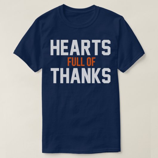 ハートが感謝してい多い Tシャツ (デザイン正面)