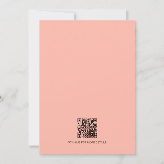 ハートが新郎新婦結婚漫画を愛 招待状 (裏面)