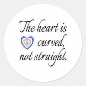 ハートが直らない ラウンドシール (正面)