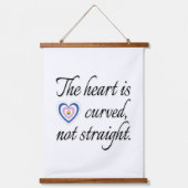 ハートが直らない 吊り下げ型タペストリー (正面)