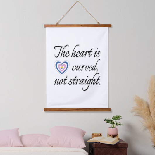 ハートが直らない 吊り下げ型タペストリー (寝室)