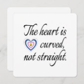 ハートが真っすぐではない (正面/裏面)