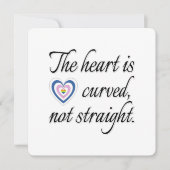 ハートが真っすぐではない (正面)