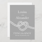 ハートが結結婚び付く 招待状 (正面/裏面)