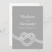 ハートが結結婚び付く 招待状 (正面/裏面)