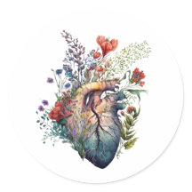 ハートが花模様で育ち過ぎた(切り出し) – 解剖学