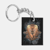 ハートが複雑だ キーホルダー (正面左)