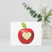 ハートが赤いリンゴ ポストカード (スタンド正面)