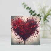 ハートが赤く咲き乱れる カード (スタンド正面)