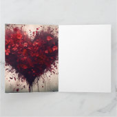 ハートが赤く咲き乱れる カード (内部)