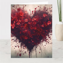 ハートが赤く咲き乱れる