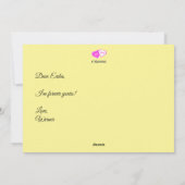 ハートが2つ一つに結ばれたバレンタインデーのカード シーズンカード (裏面)